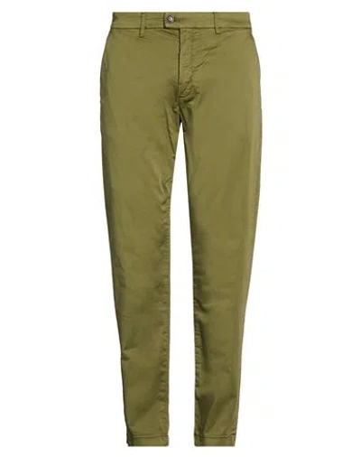 Liu •jo Man Man Pants Military Green Size 46 Cotton, Elastane