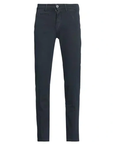 Liu •jo Man Man Pants Navy Size 42 Cotton, Elastane In Navy Blue