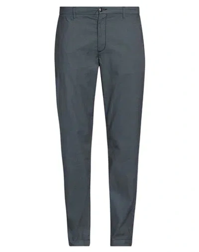 Liu •jo Man Man Pants Navy Size 42 Cotton, Polyester, Elastane In Navy Blue