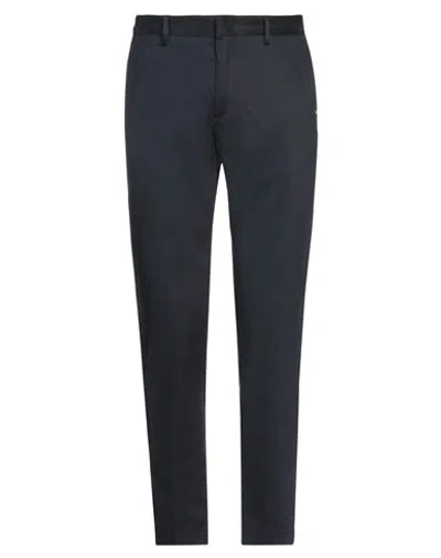 Liu •jo Man Man Pants Navy Size 28 Cotton, Elastane In Navy Blue