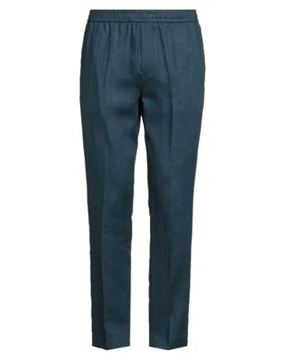 Liu •jo Man Man Pants Navy Size 36 Linen In Blue