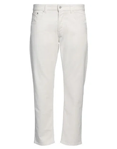 Liu •jo Man Man Pants Off White Size 38 Cotton, Elastane