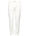 Liu •jo Man Man Pants Off White Size 36 Cotton, Polyester, Elastane