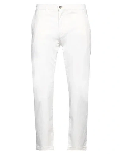 Liu •jo Man Man Pants Off White Size 42 Cotton, Elastane