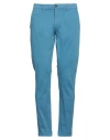 Liu •jo Man Man Pants Pastel Blue Size 34 Cotton, Elastane