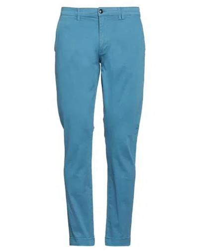 Liu •jo Man Man Pants Pastel Blue Size 34 Cotton, Elastane