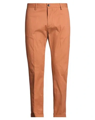 Liu •jo Man Man Pants Rust Size 34 Cotton, Elastane In Orange