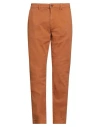Liu •jo Man Man Pants Rust Size 36 Cotton, Polyester, Elastane In Brown