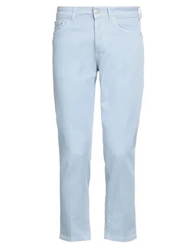 Liu •jo Man Man Pants Sky Blue Size 32 Cotton, Elastane