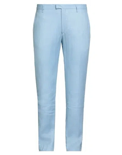 Liu •jo Man Man Pants Sky Blue Size 36 Linen