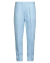 Liu •jo Man Man Pants Sky Blue Size 40 Polyester, Cotton