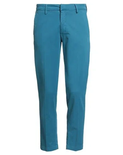 Liu •jo Man Man Pants Slate Blue Size 30 Cotton, Elastane