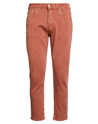 Liu •jo Man Man Pants Tan Size 34 Cotton, Elastane In Red
