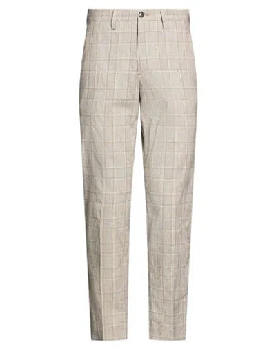 Liu •jo Man Man Pants Taupe Size 28 Cotton, Linen, Polyester, Elastane In Neutral