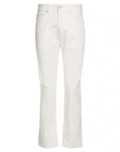 Liu •jo Man Man Pants White Size 28 Cotton, Elastane