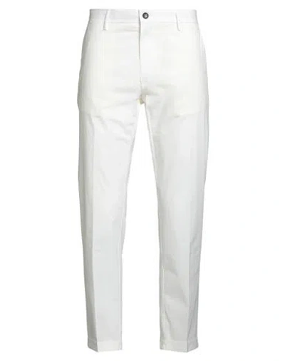 Liu •jo Man Man Pants White Size 32 Cotton, Elastane