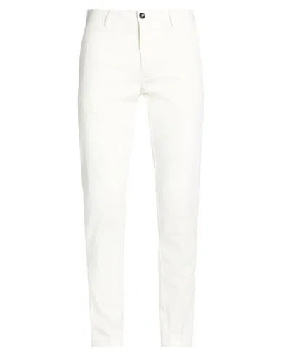 Liu •jo Man Man Pants White Size 32 Cotton, Elastane