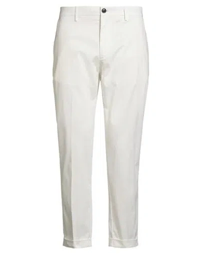 Liu •jo Man Man Pants White Size 34 Cotton, Elastane