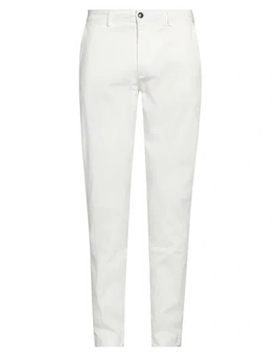 Liu •jo Man Man Pants White Size 36 Cotton, Elastane