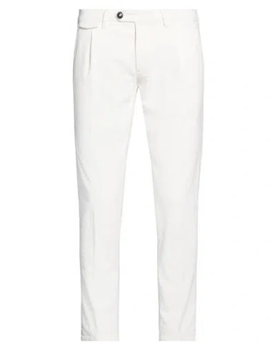 Liu •jo Man Man Pants White Size 36 Cotton, Elastane