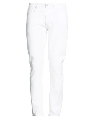 Liu •jo Man Man Pants White Size 36 Cotton, Elastane