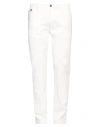 Liu •jo Man Man Pants White Size 36 Cotton, Elastane