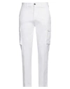Liu •jo Man Man Pants White Size 30 Cotton, Elastane