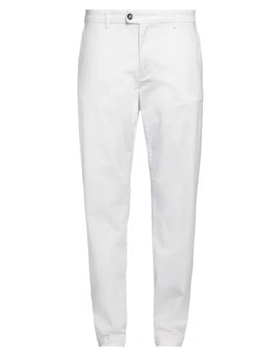 Liu •jo Man Man Pants White Size 42 Cotton, Elastane