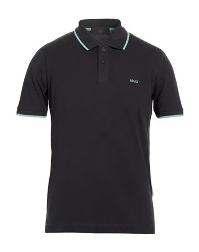 Liu •jo Man Man Polo Shirt Black Size S Cotton
