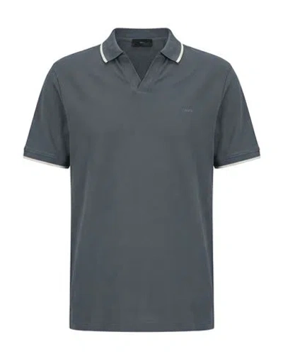 Liu •jo Man Man Polo Shirt Grey Size 3xl Cotton In Gray