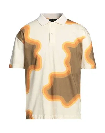 Liu •jo Man Man Polo Shirt Ivory Size Xl Cotton In White