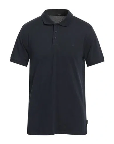 Liu •jo Man Man Polo Shirt Midnight Blue Size L Cotton, Elastane