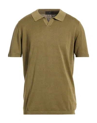 Liu •jo Man Man Polo Shirt Military Green Size Xl Cotton