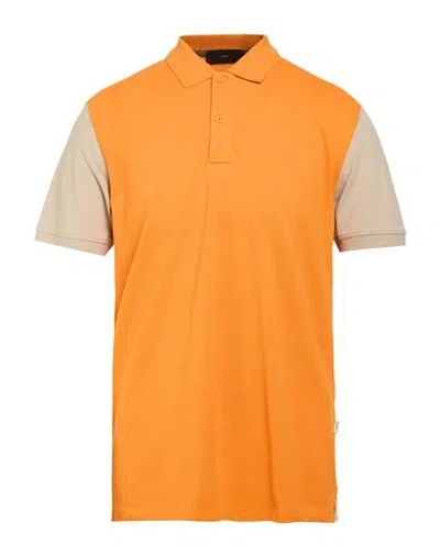 Liu •jo Man Man Polo Shirt Orange Size L Cotton