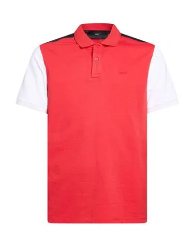 Liu •jo Man Man Polo Shirt Tomato Red Size L Cotton
