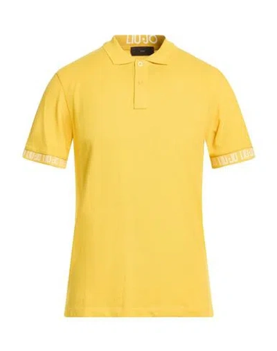 Liu •jo Man Man Polo Shirt Yellow Size S Cotton