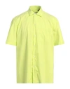 LIU •JO MAN LIU •JO MAN MAN SHIRT ACID GREEN SIZE L COTTON, NYLON, ELASTANE