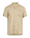 Liu •jo Man Man Shirt Beige Size M Linen In Neutral