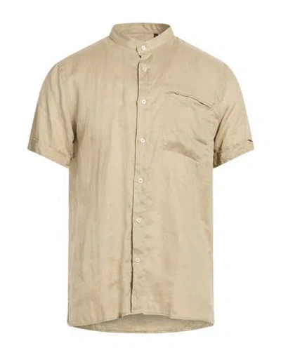Liu •jo Man Man Shirt Beige Size M Linen In Neutral