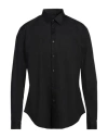 Liu •jo Man Man Shirt Black Size 16 ½ Cotton, Elastane