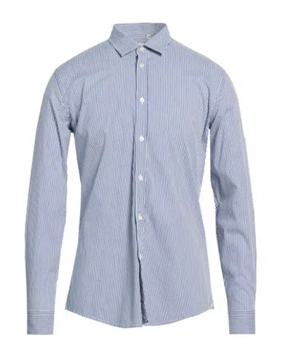 Liu •jo Man Man Shirt Blue Size 15 ¾ Cotton, Polyamide, Elastane