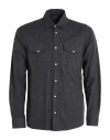 Liu •jo Man Man Shirt Charcoal Size M Acrylic, Cotton, Polyester In Grey