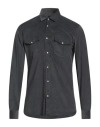 Liu •jo Man Man Shirt Charcoal Size Xl Cotton In Gray