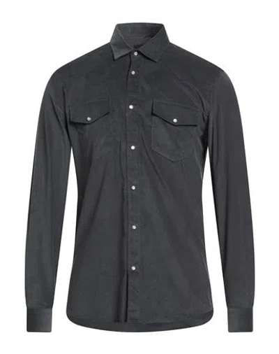 Liu •jo Man Man Shirt Charcoal Size Xl Cotton In Gray