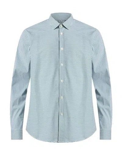 Liu •jo Man Man Shirt Green Size 15 ¾ Cotton, Polyamide, Elastane In Multi