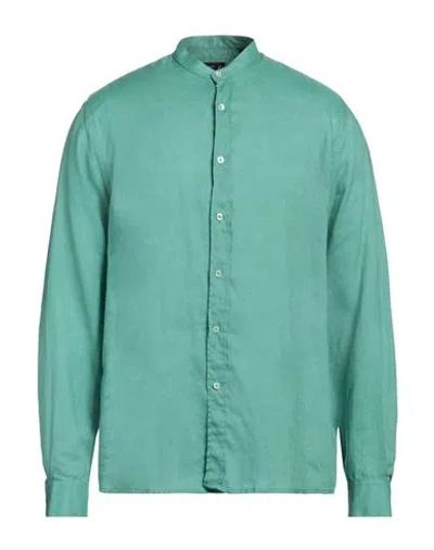 Liu •jo Man Man Shirt Green Size 15 ½ Linen