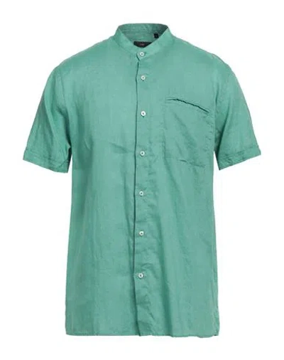 Liu •jo Man Man Shirt Green Size Xl Linen In Green