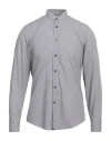 Liu •jo Man Man Shirt Grey Size 16 ½ Cotton In Grey