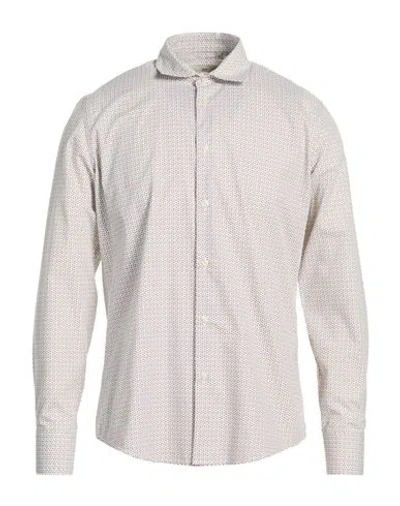 Liu •jo Man Man Shirt Khaki Size 15 ¾ Cotton, Polyester In Neutral
