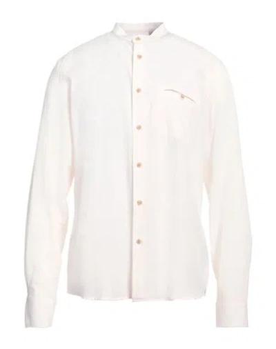 Liu •jo Man Man Shirt Light Pink Size 16 ½ Lyocell, Linen, Cotton In Pink